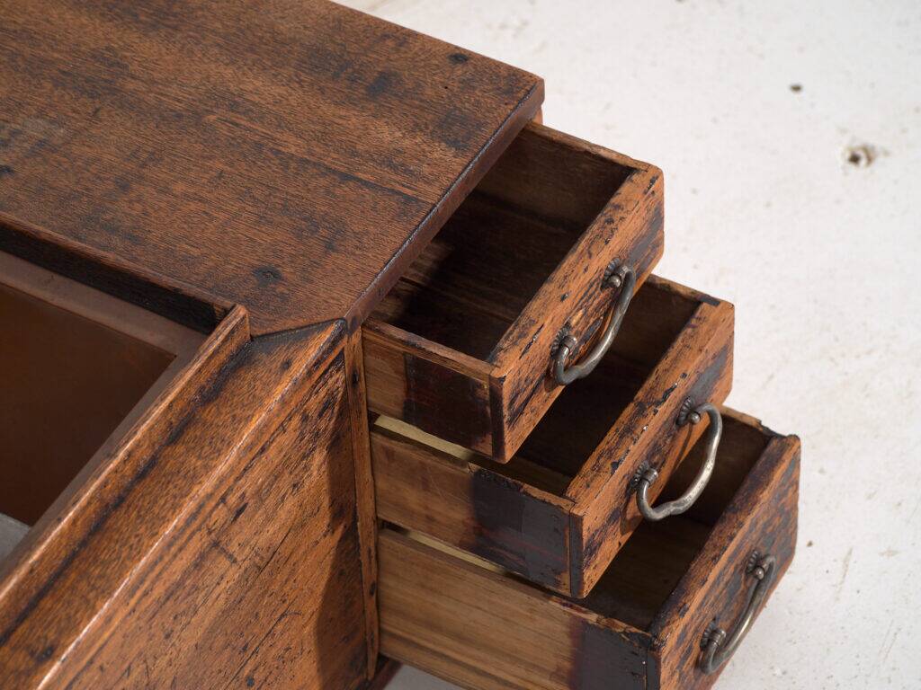 Small antique Japanese chest with drawers – Meiji / Showa period (c.1890-1945) #93