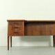 Bureau Boomerang en palissandre du milieu du siècle, années 1960
