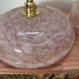 Paire d’appliques en verre moucheté Art Déco