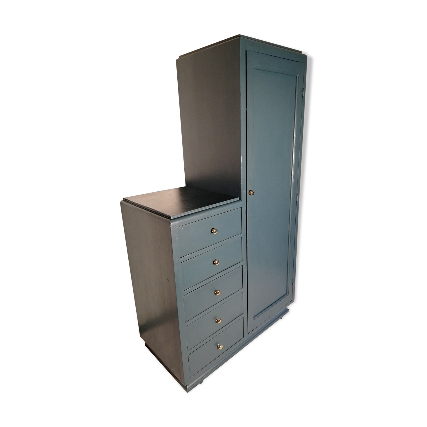 Vintage furniture closet 50/60 night blue