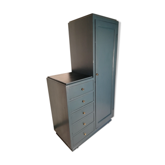 Vintage furniture closet 50/60 night blue