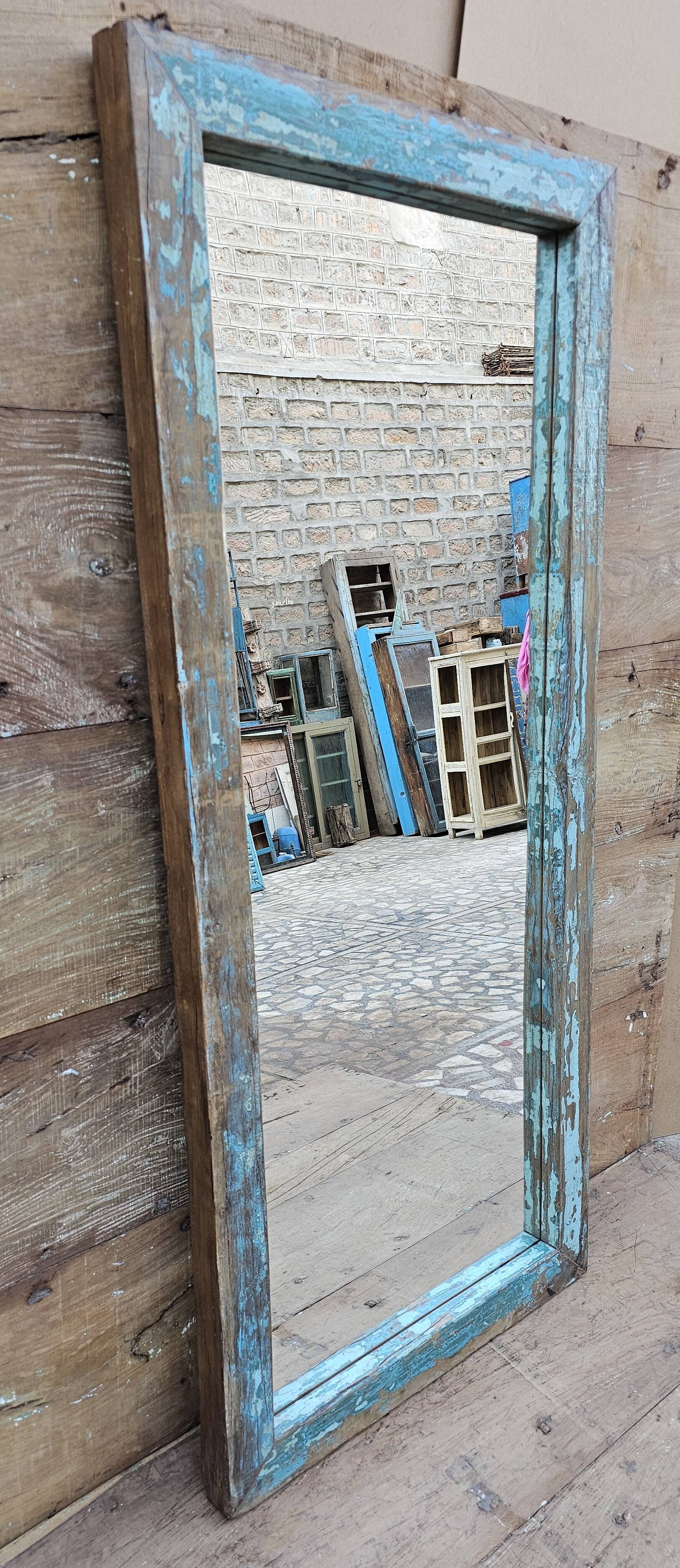 Teak mirror from Burma