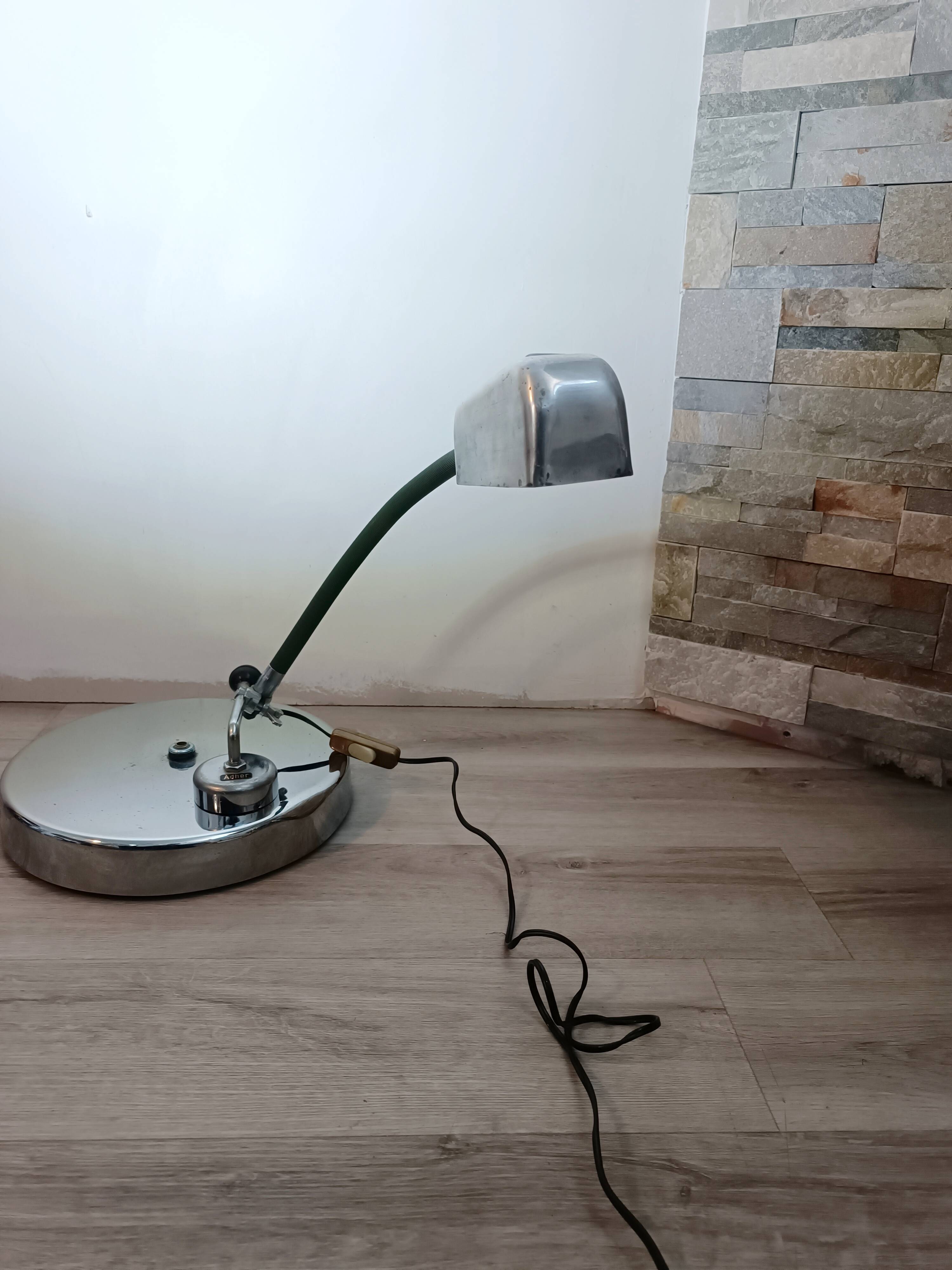 Magnetic industrial lamp by Adher (Jieldé) 1950s