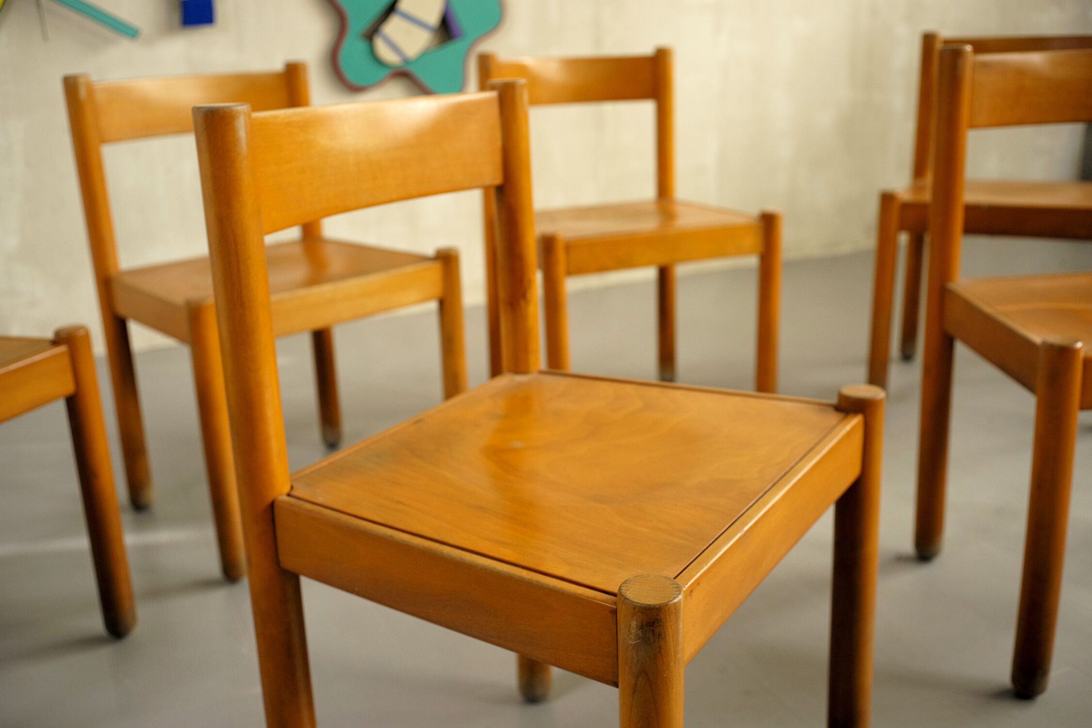 Série de 6 chaises, France 1960