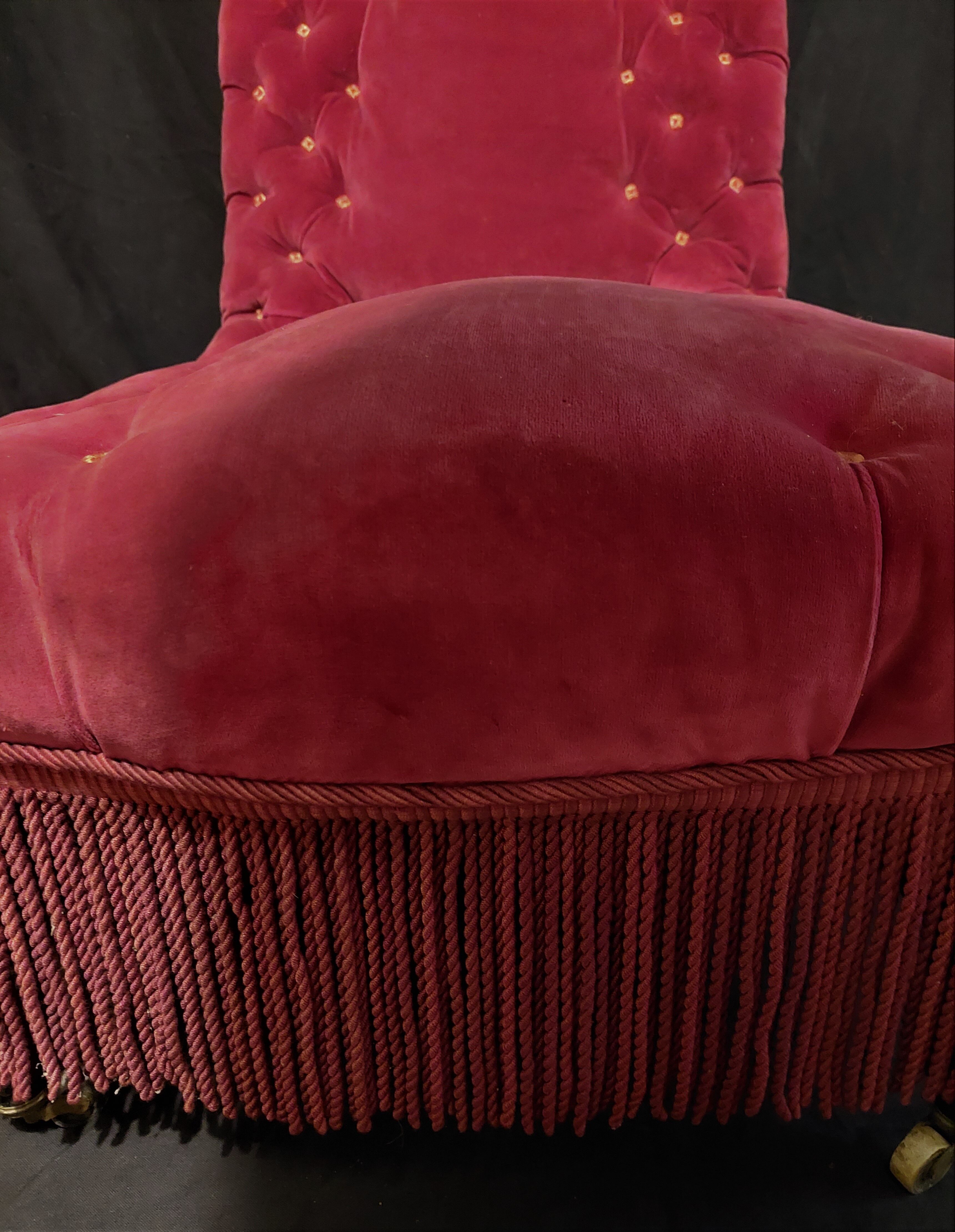 Upholstered armchair Napoleon III