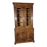 Louis Philippe walnut bookcase