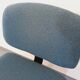 Vintage office chair in fabric and chrome from the 70s