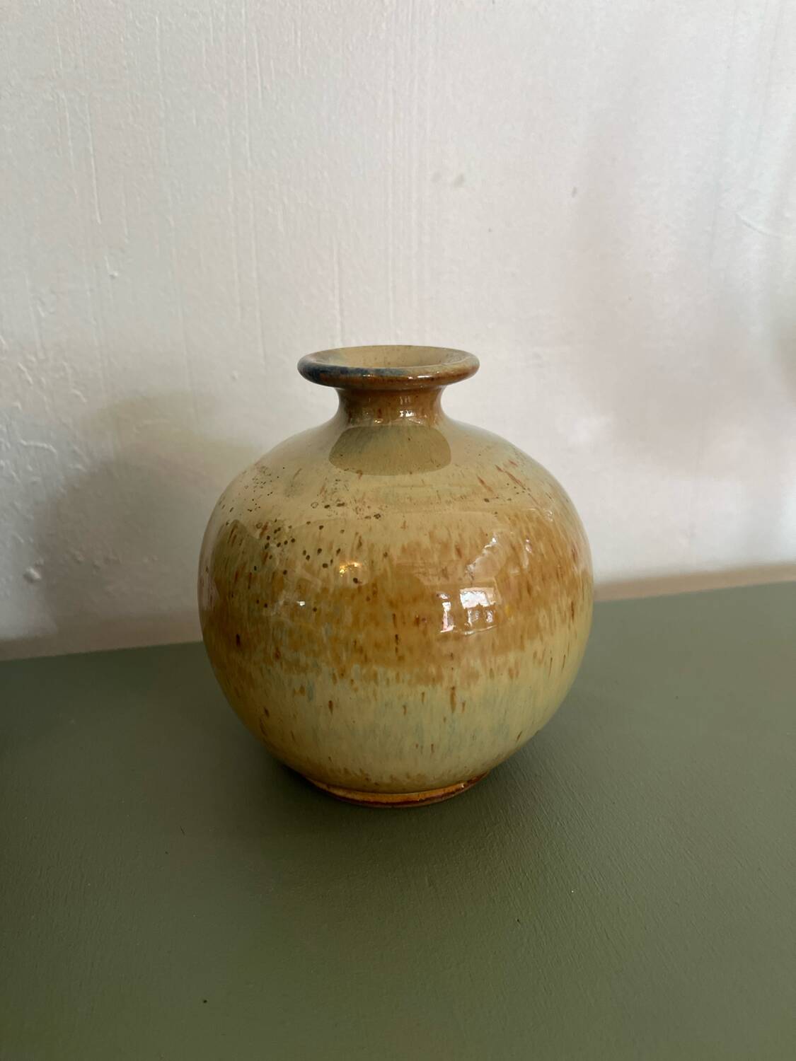 Glazed ceramic vase