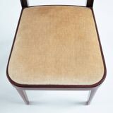 Thonet highback velvet chairs no 567 by Otto Prutscher