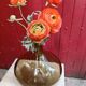 Smoked glass vase