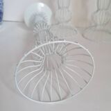4 contemporary design wire candle holders