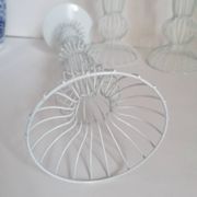 4 contemporary design wire candle holders