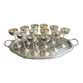 Liqueur service – Silver plated
