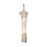 Planter suspension in macramé