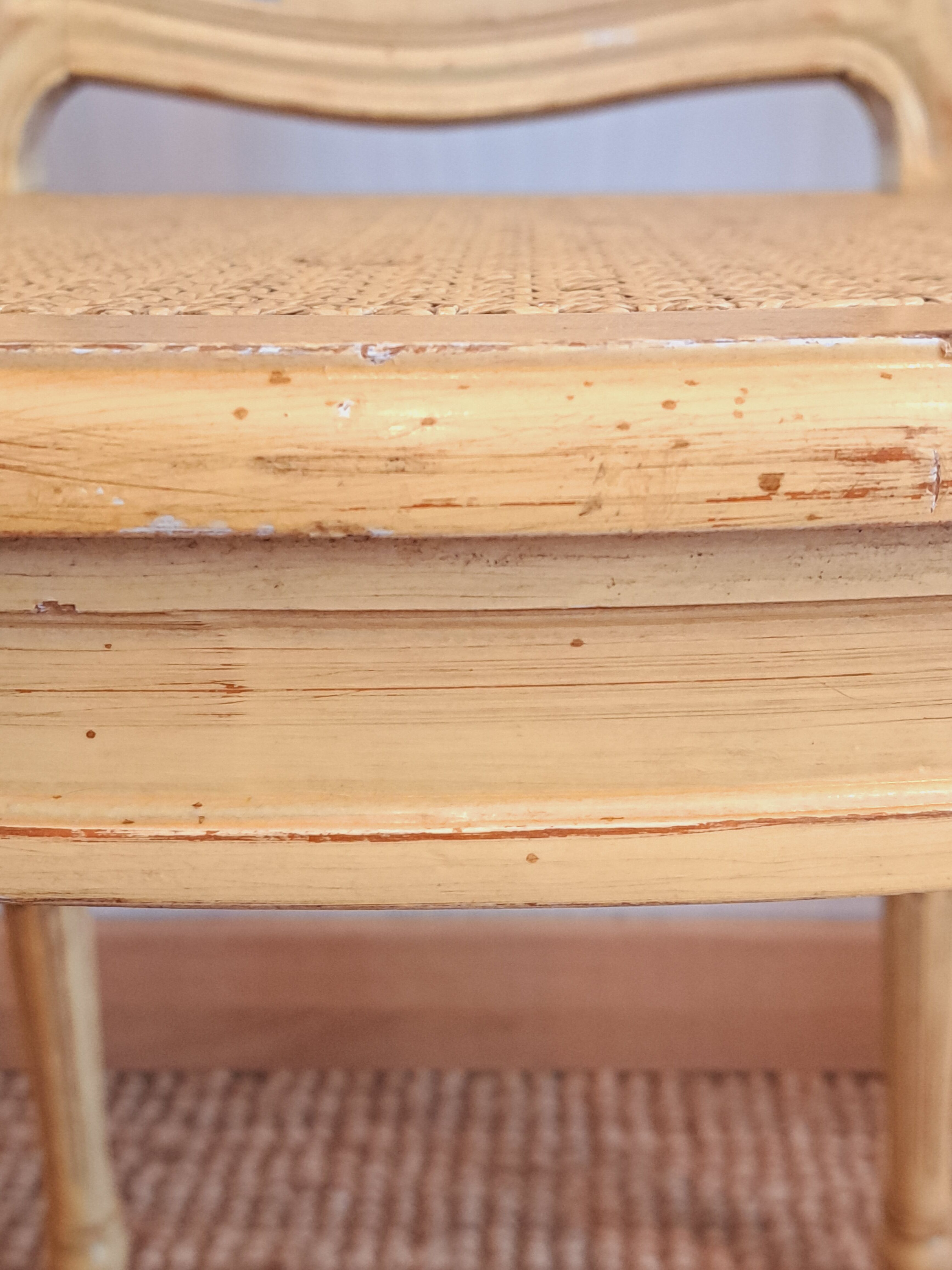 Provencal yellow Louis XVI style chair