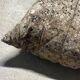 Vintage Togo pouf in brown Liberty print velvet with floral pattern by Ligne Roset (rare)