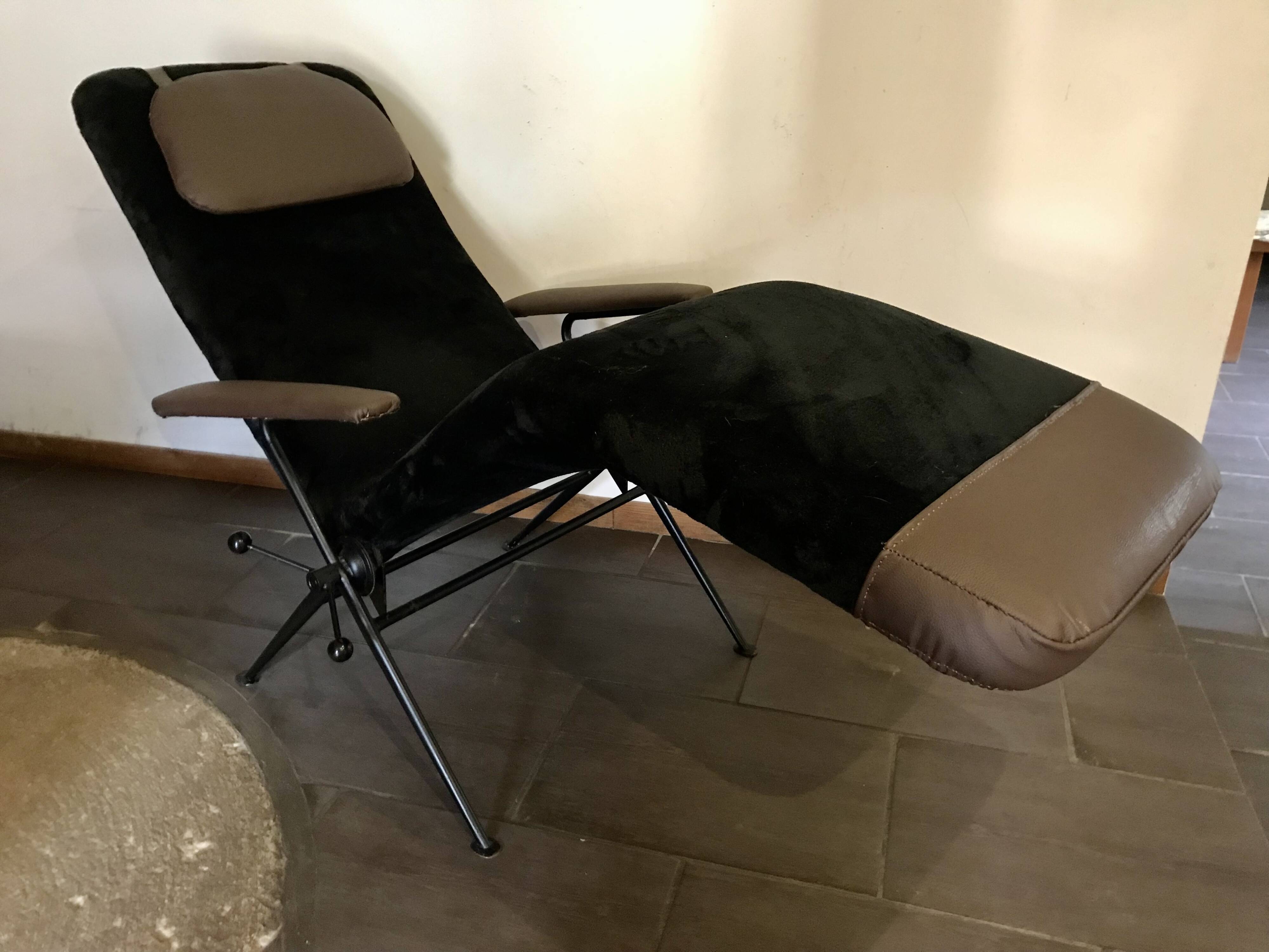 CHAISE LONGUE MODULABLE DESIGN 1950.