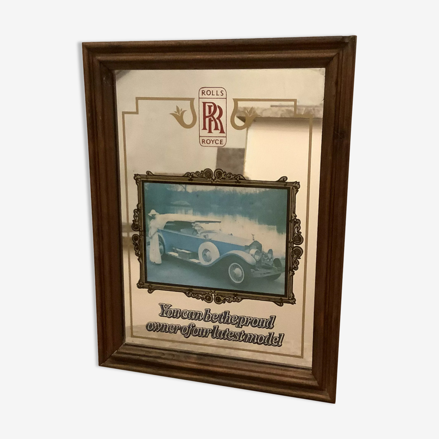 Miroir illustration rolls royce ancienne voiture