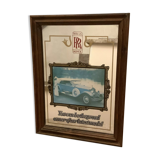 Mirror illustration of old Rolls Royce car
