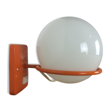Wall light globe space age orange 70s