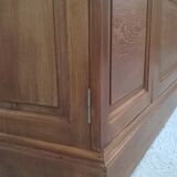 3-door oak bookcase