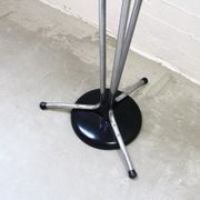 Vintage tubular chrome coat rack, 1970s