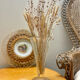 Vintage chiseled glass vase 1960 1970