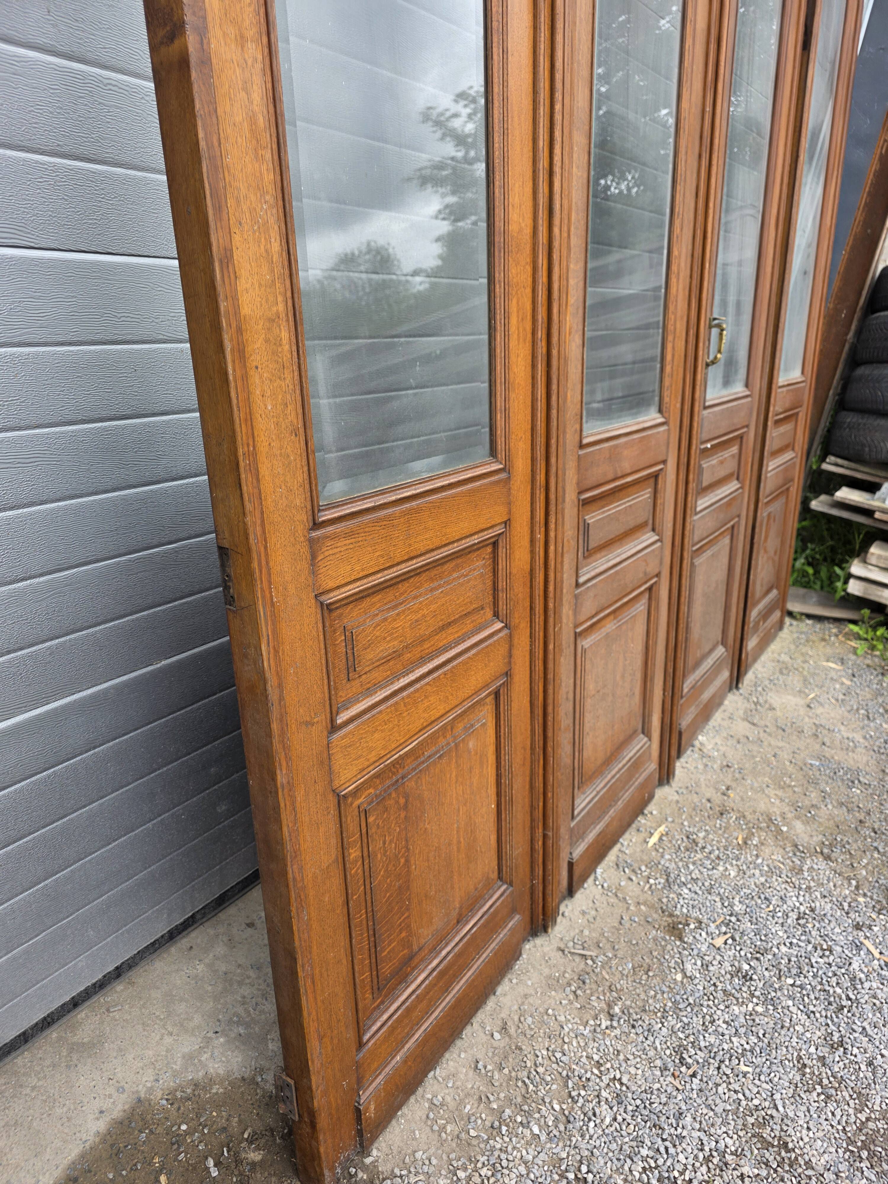 4 solid oak partition doors (high quality)