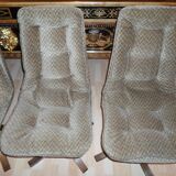 Set de 3 Fauteuils Design, années 1970