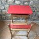 Bureau d'écolier en bois pliable vintage