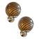 Beige and Brown Rods Murano Glass Wall Sconces by Simoeng, Set of 2