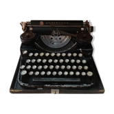 Oven Portable Banker Underwood typewriter