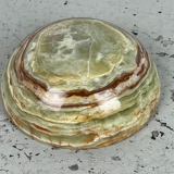 Vintage green onyx bowl