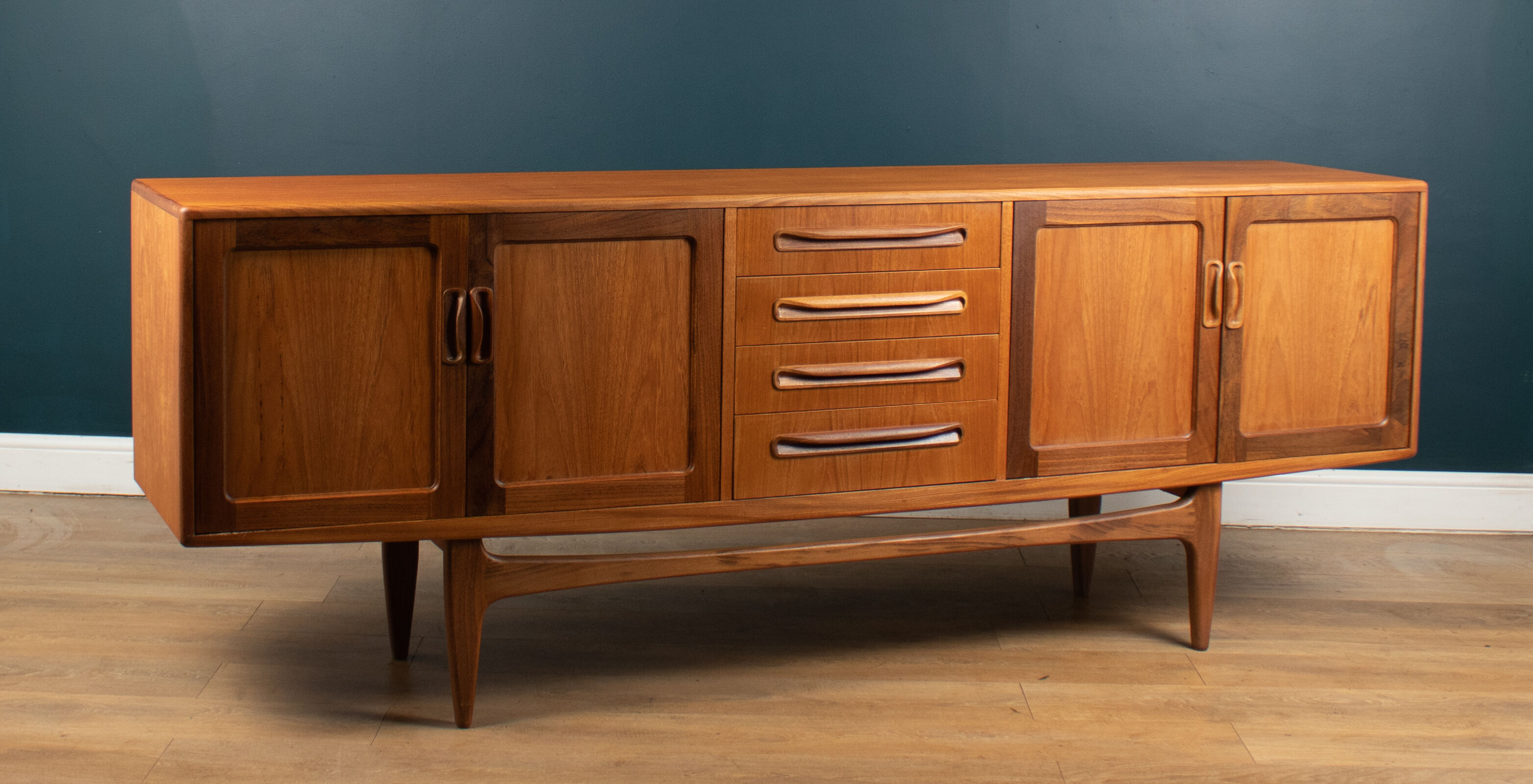 Long Restored Teak Retro 1960s G Plan Fresco Long John Mid Century Sideboard