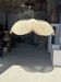 Large suspension or lampshade in flat woven tulip flower rattan H35 D