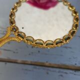 Brass hand mirror