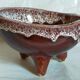 Ceramic tripod cup from accolay signed vintage