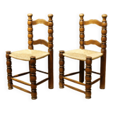 Pair of rustic chairs