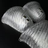 Original Murano wall lamps, Italy, 1970s