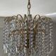 70s crystal tassel cascade chandelier