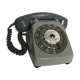 Phone handset two-tone gray mouse