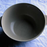 Old tableware service in beige earthenware longchamps