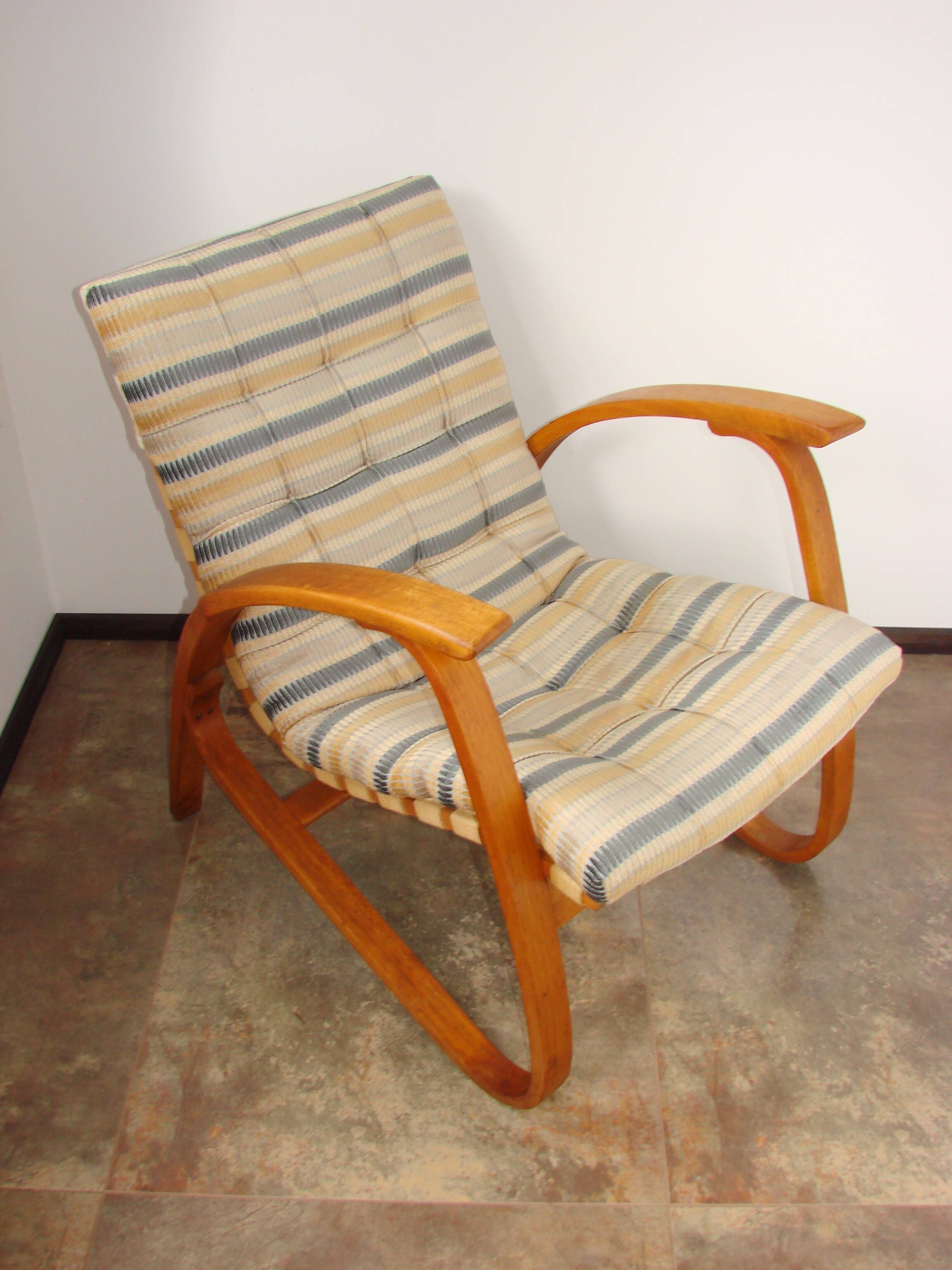 Jan Vaněk armchair, Závody Projekt, 1930s, Czechoslovak modernism