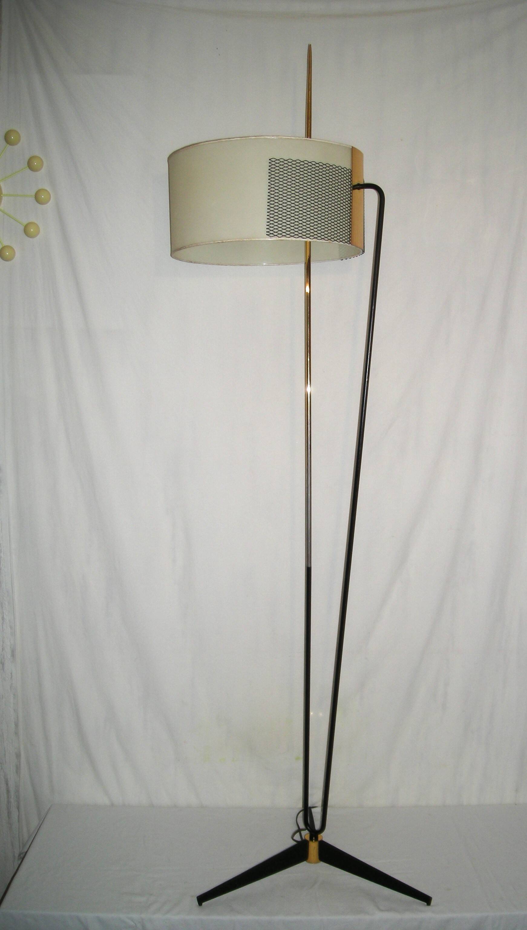 Lampadaire tripode Arlus, années 50
