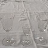 Finely carved antique crystal glasses