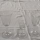 Finely carved antique crystal glasses