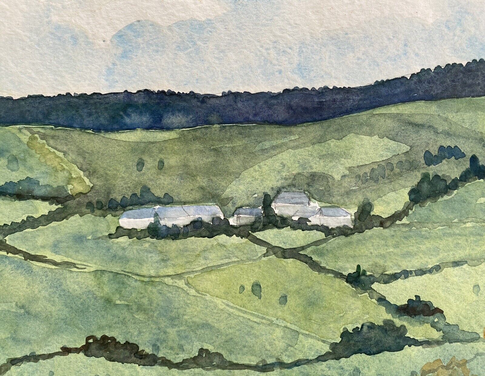 Table "surroundings of orcival" (puy de dôme) jean-francois devaliere (1926-2021)