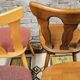 Set of 6 mismatched Baumann style bistro chairs from the 1970s
