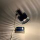 Vintage blue and chrome desk lamp from the 70s.