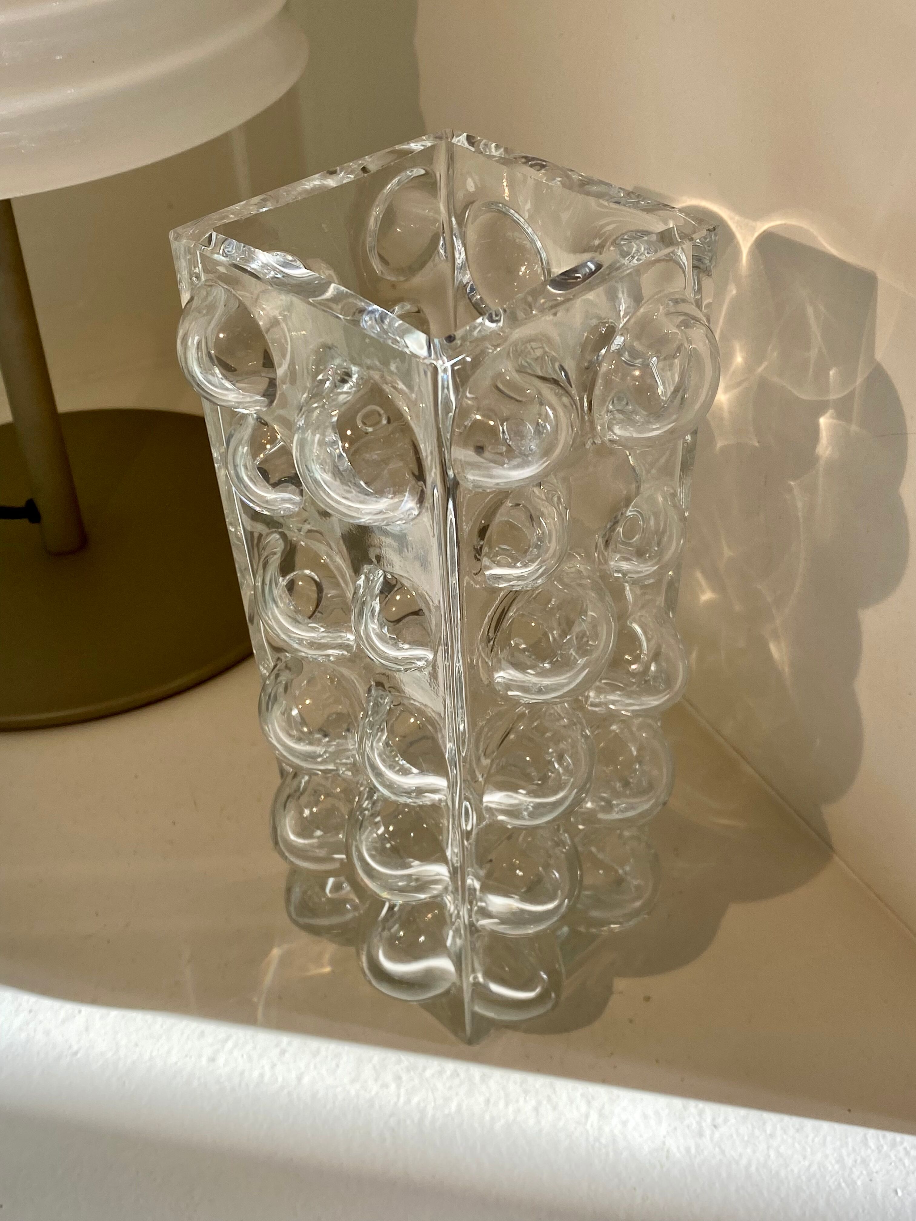 Vase bulles bubble Wilhelm Braun Feldweg pour Hirschberg vintage années 60
